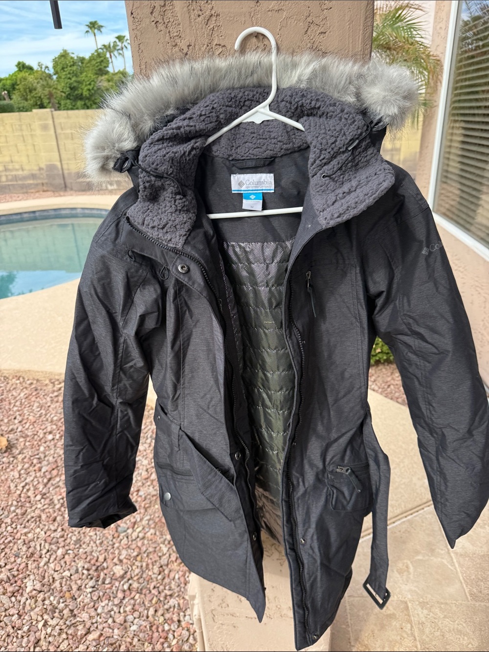Columbia Carson Pass II Omni-Heat Waterproof Parka Faux Fur Women’s M